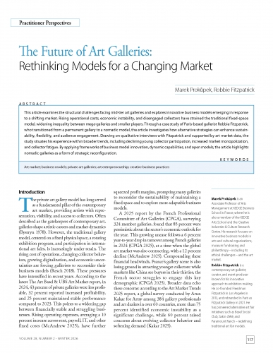 The Future of Art Galleries: Rethinking Models for a Changing Market