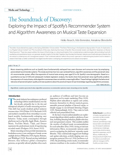 The Soundtrack of Discovery: Exploring the Impact of Spotify’s Recommender System and Algorithm Awareness on Musical Taste Expansion