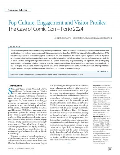 Pop Culture, Engagement and Visitor Profiles: The Case of Comic Con - Porto 2024
