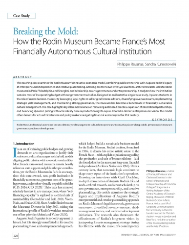 Breaking the Mold: How the Rodin Museum Became France’s Most Financially Autonomous Cultural Institution