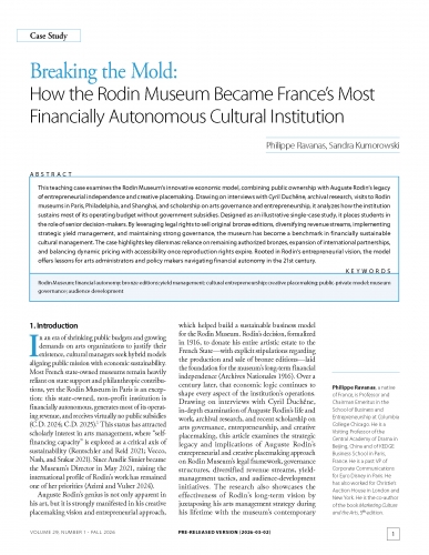 Breaking the Mold: How the Rodin Museum Became France’s Most Financially Autonomous Cultural Institution